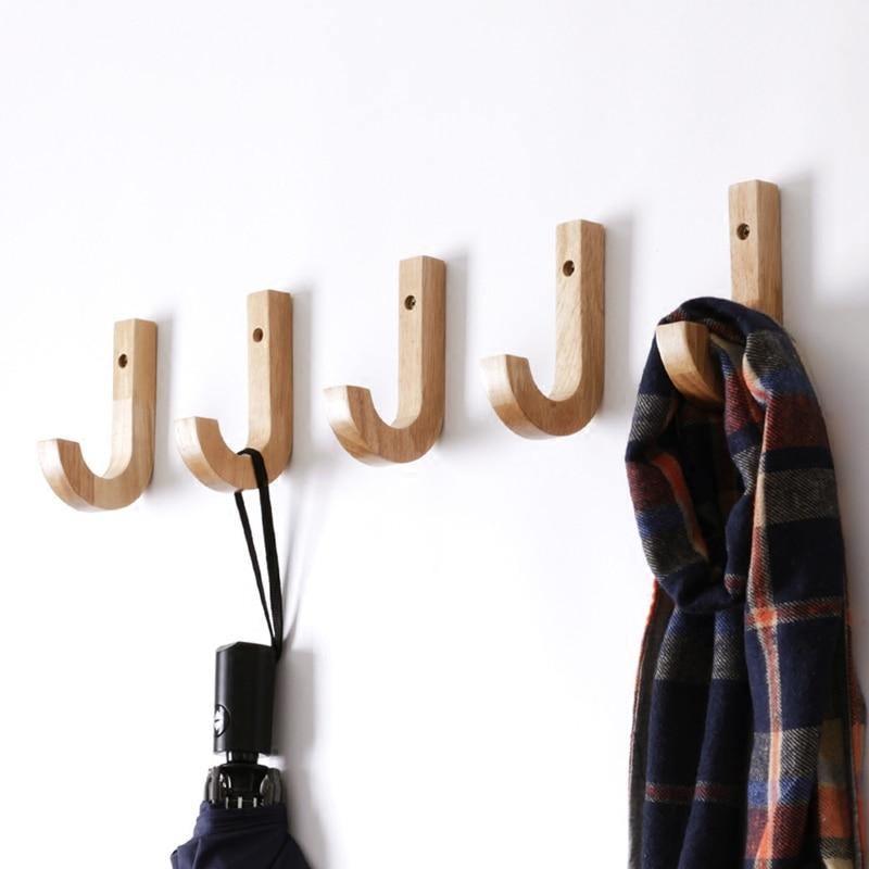 Nordora Elegant Birch Wall Hooks – Minimalist Storage with Scandinavian Charm - All Around Casa