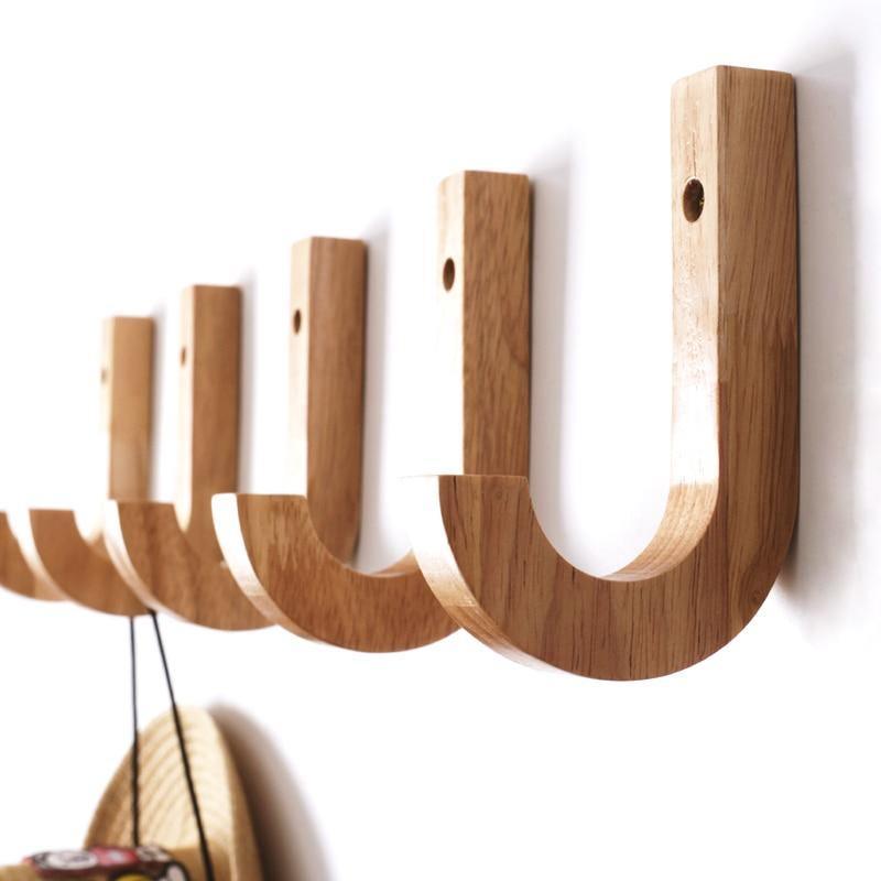 Nordora Elegant Birch Wall Hooks – Minimalist Storage with Scandinavian Charm - All Around Casa