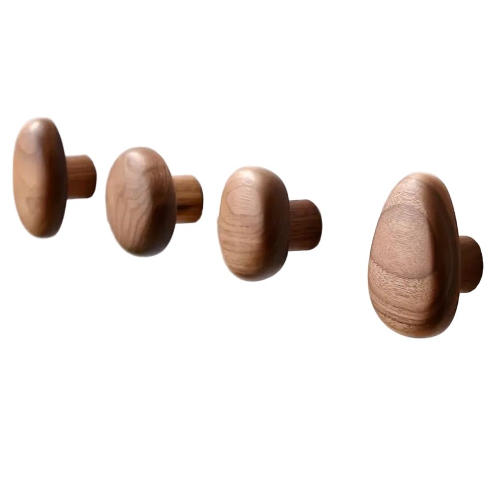 NordPebble Wooden Wall Hook – Minimalist Scandinavian Hanger for Modern Interiors - All Around Casa