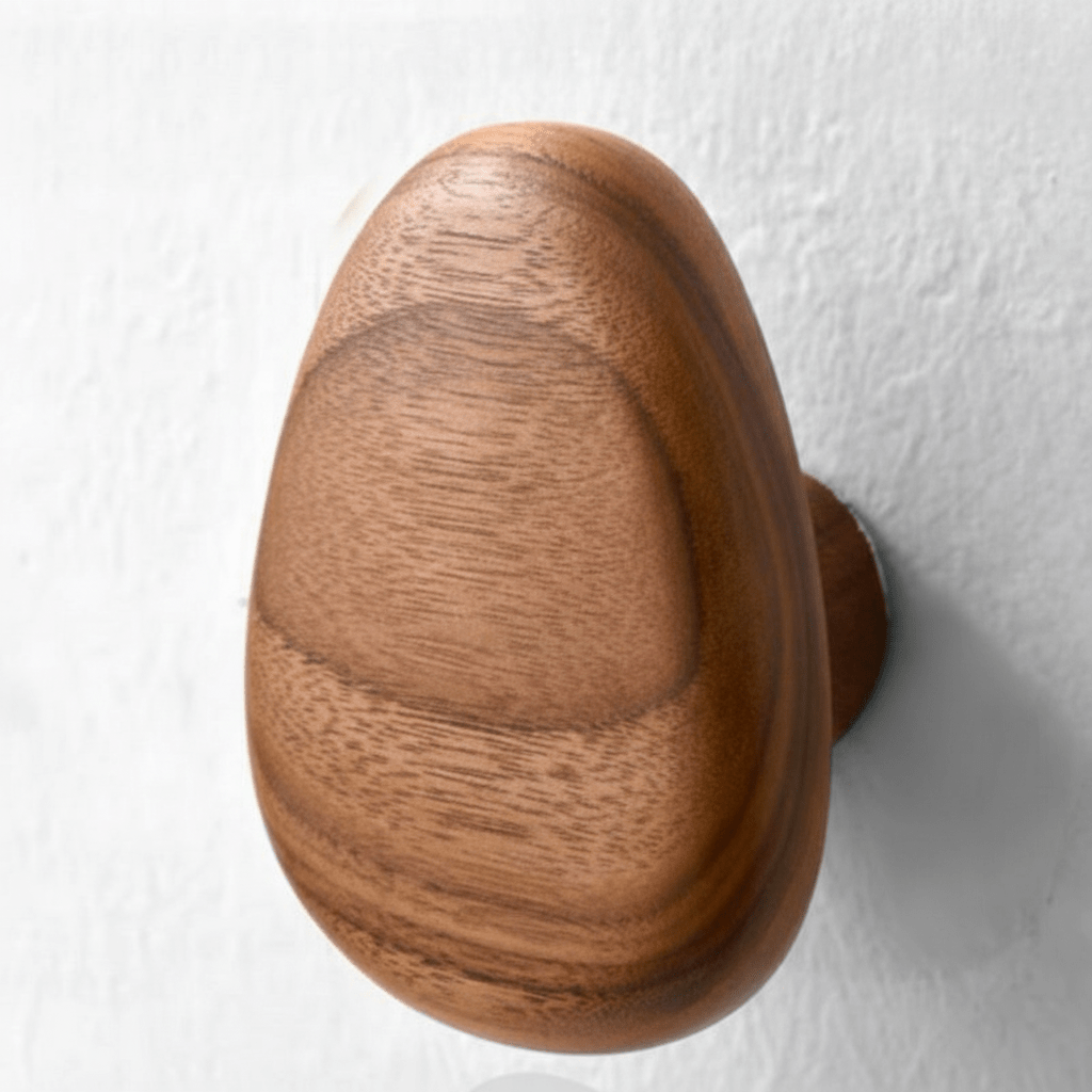 NordPebble Wooden Wall Hook – Minimalist Scandinavian Hanger for Modern Interiors - All Around Casa