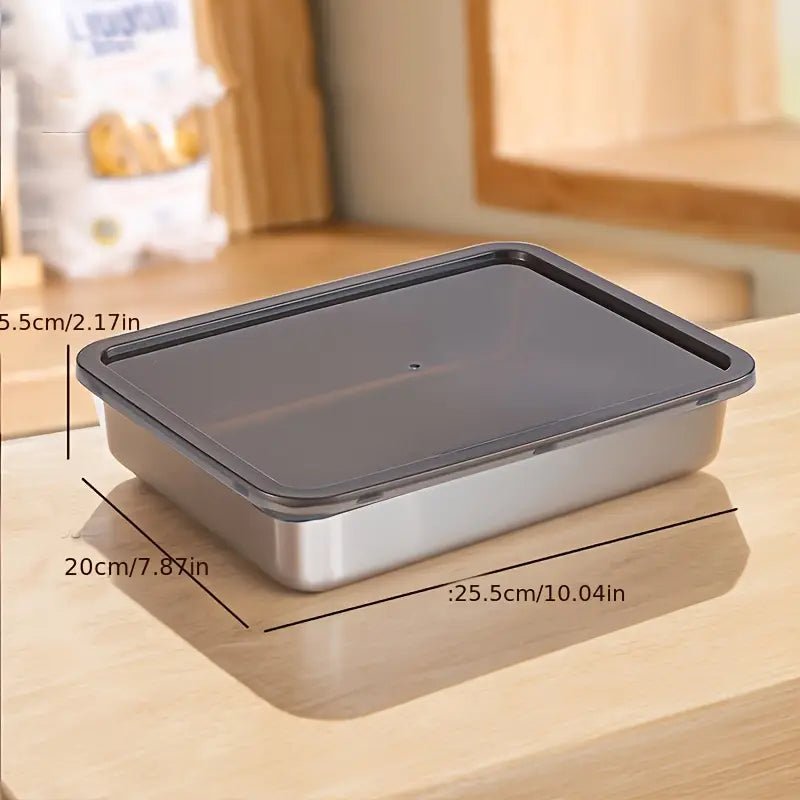 PureForm Luxe Stainless Steel Food Storage Set – Elegant Stackable Containers for Fresh & Organized Living - All Around Casa