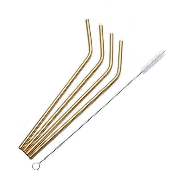 Seora Luxe Stainless Straws – Elegant Reusable Set for a Modern Home Bar - All Around Casa