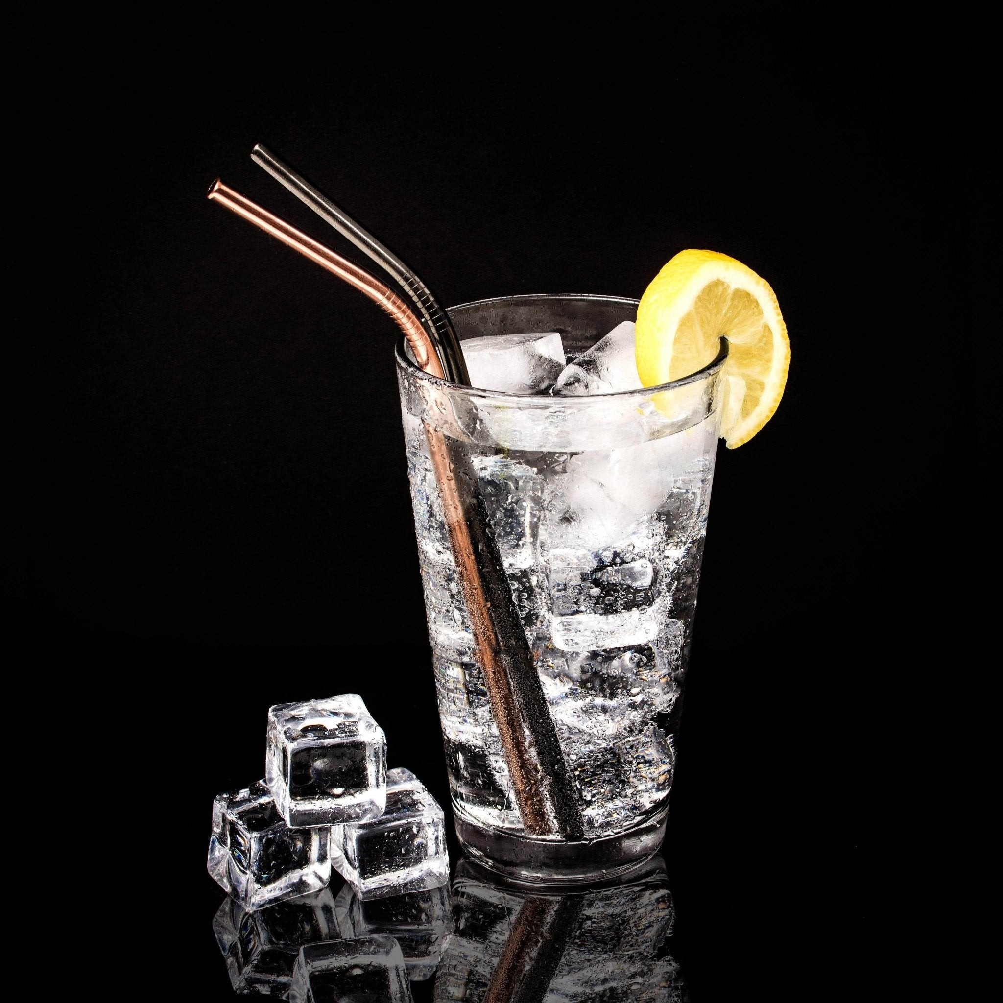 Seora Luxe Stainless Straws – Elegant Reusable Set for a Modern Home Bar - All Around Casa