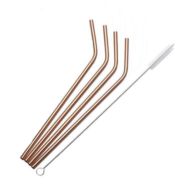 Seora Luxe Stainless Straws – Elegant Reusable Set for a Modern Home Bar - All Around Casa