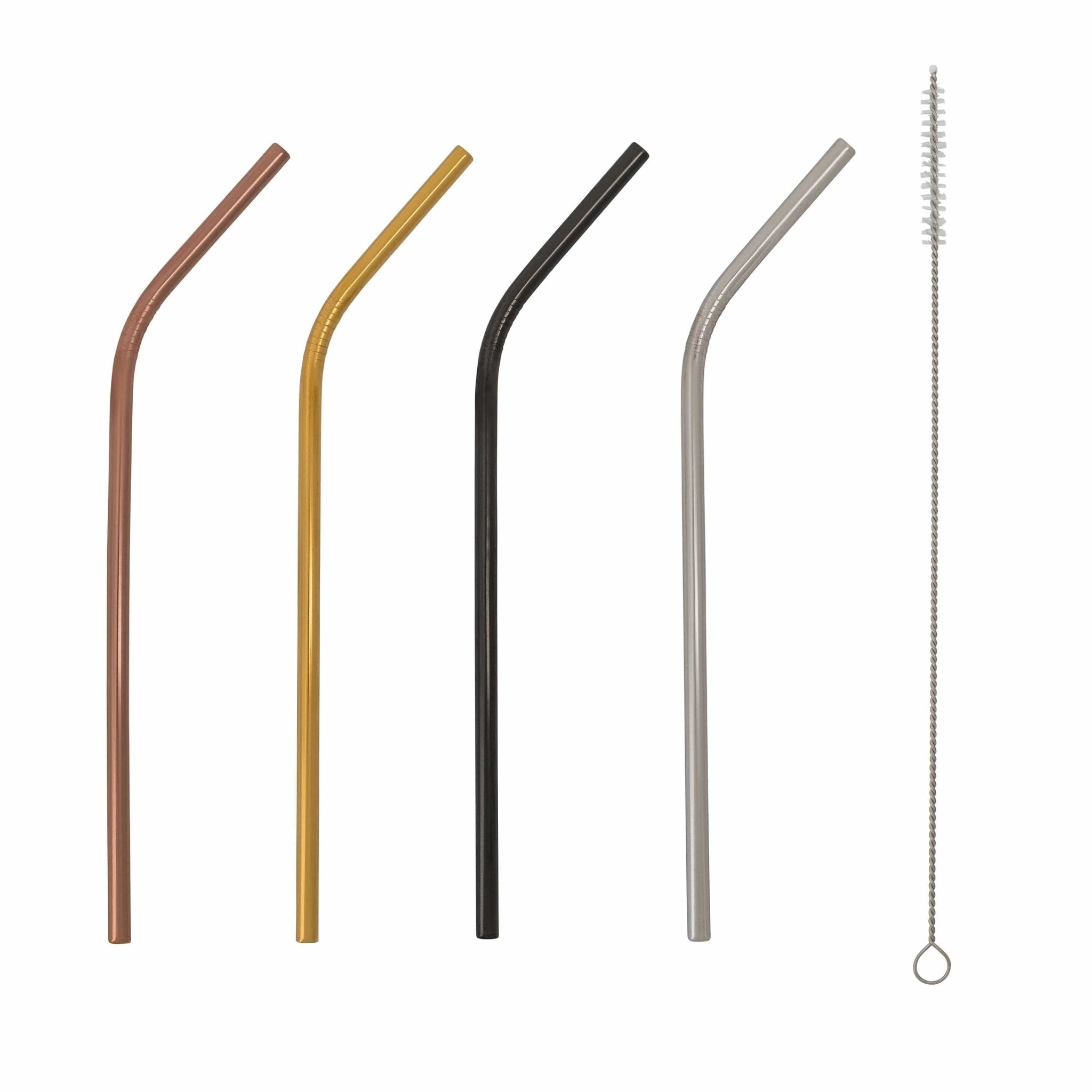 Seora Luxe Stainless Straws – Elegant Reusable Set for a Modern Home Bar - All Around Casa