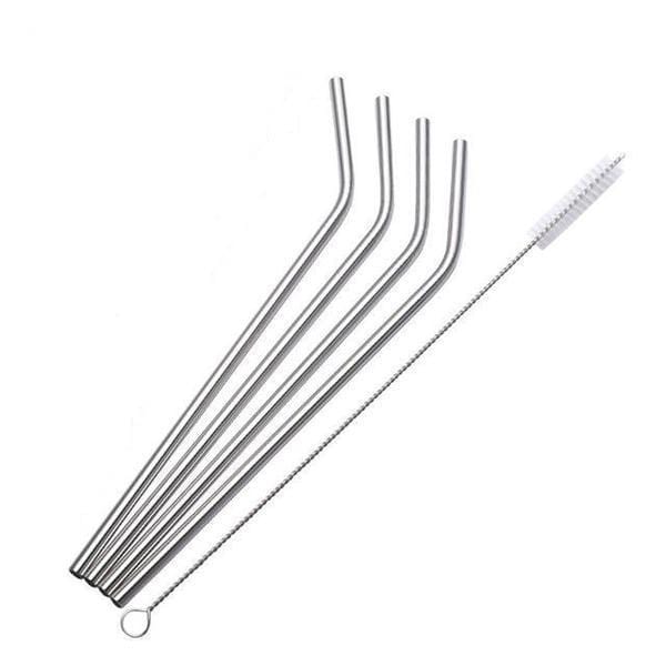 Seora Luxe Stainless Straws – Elegant Reusable Set for a Modern Home Bar - All Around Casa