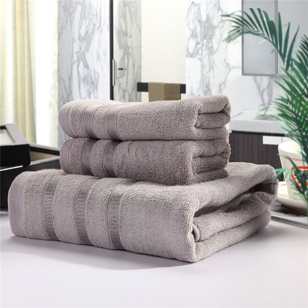 SerenBamboo Luxe Bath Towel Set – Silky Soft Comfort for a Spa - Like Retreat - All Around Casa
