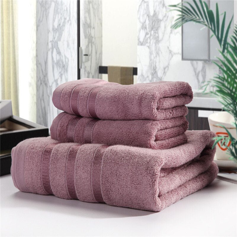 SerenBamboo Luxe Bath Towel Set – Silky Soft Comfort for a Spa - Like Retreat - All Around Casa