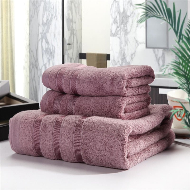 SerenBamboo Luxe Bath Towel Set – Silky Soft Comfort for a Spa - Like Retreat - All Around Casa