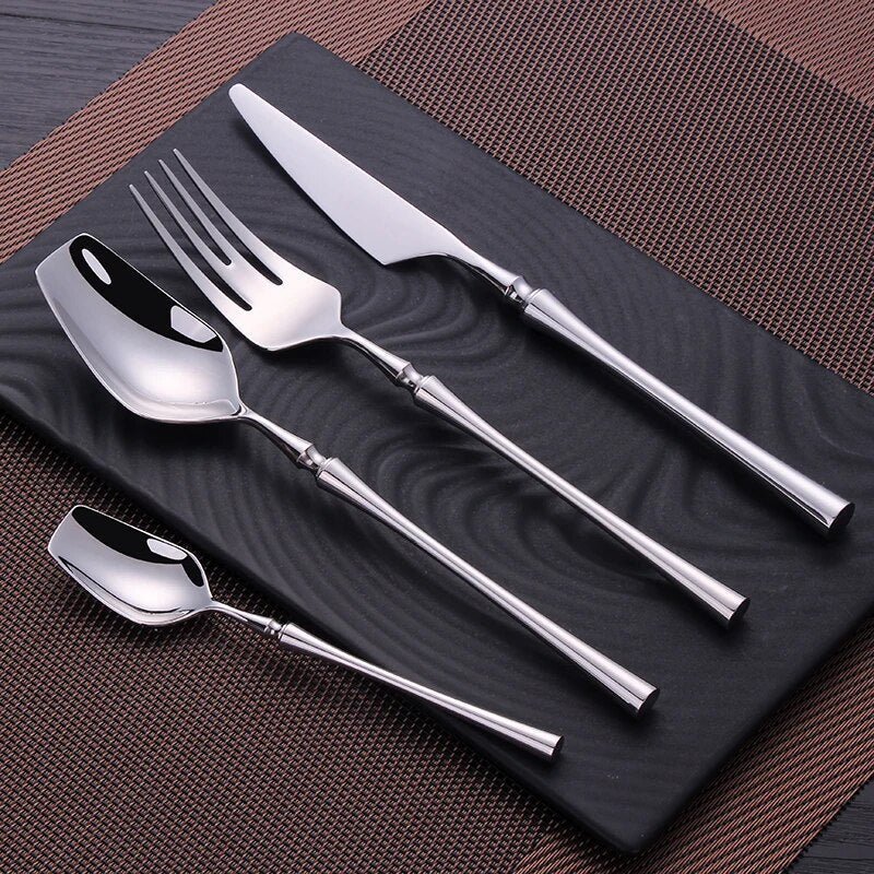 Silvara Luxe Stainless Cutlery Set – Elegant Dining Essentials for a Refined Table - All Around Casa