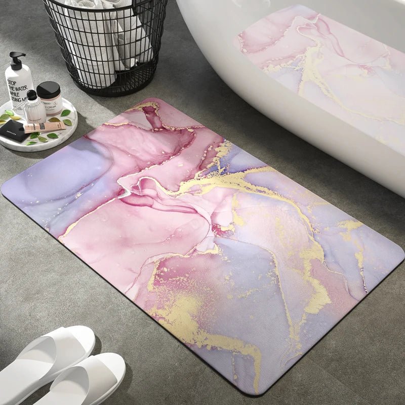 StoneHaven Luxe Bath Mat – Absorbent & Non - Slip Comfort for a Modern Bathroom - All Around Casa