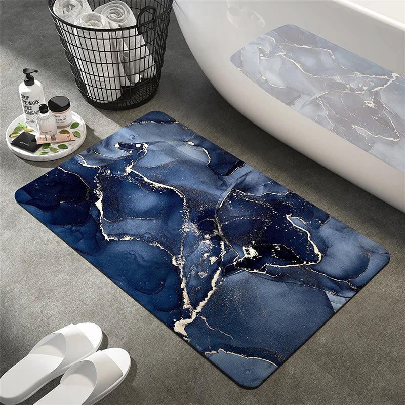 StoneHaven Luxe Bath Mat – Absorbent & Non - Slip Comfort for a Modern Bathroom - All Around Casa