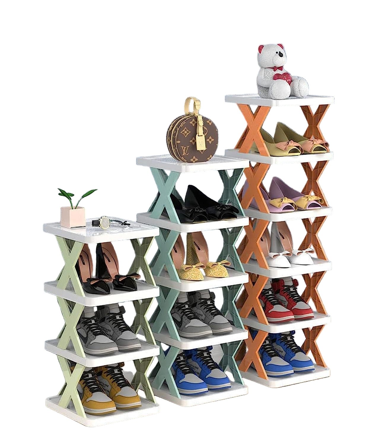 StrideNest Elegant 6 - Tier Shoe Rack – Space - Saving Organizer for a Refined Home - All Around Casa