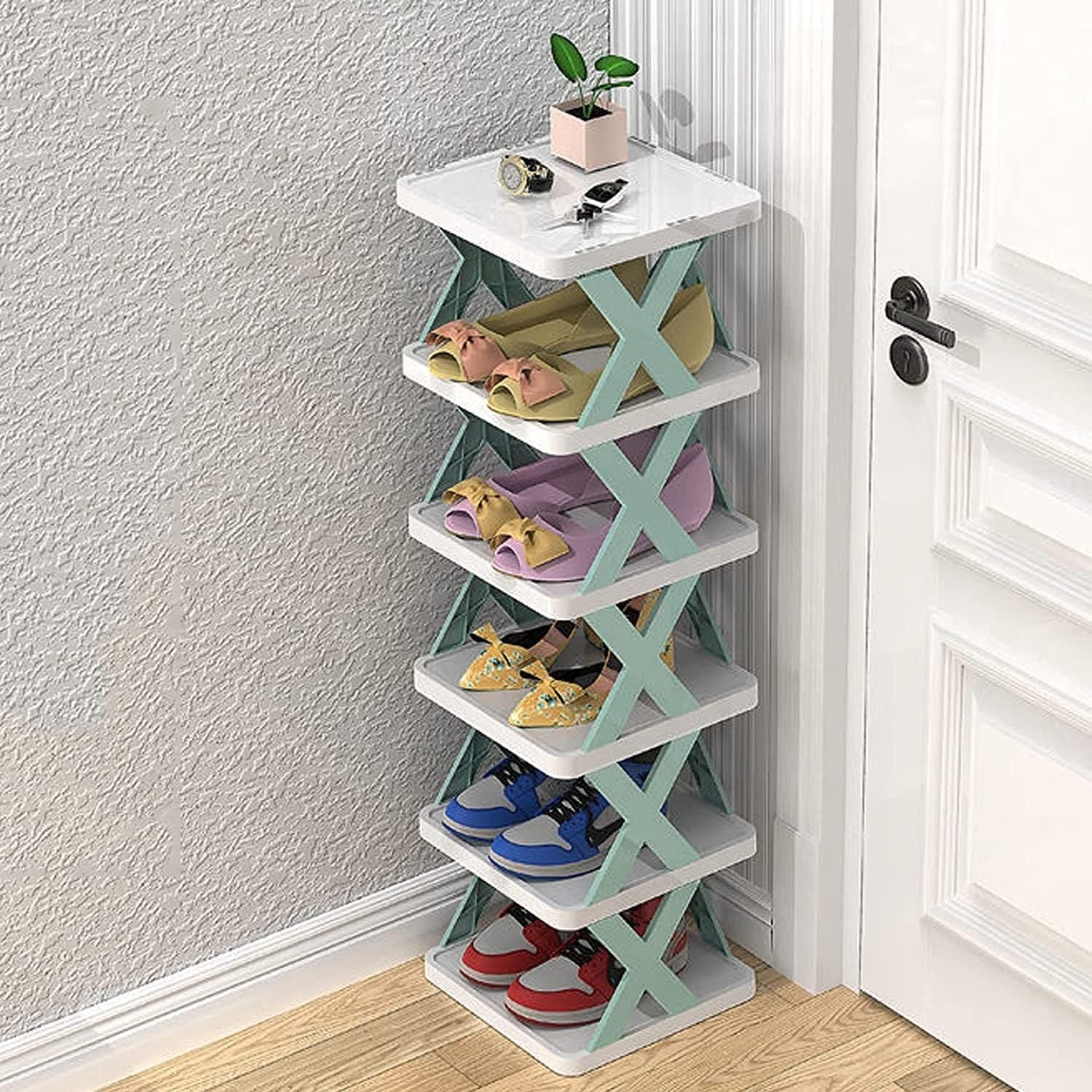 StrideNest Elegant 6 - Tier Shoe Rack – Space - Saving Organizer for a Refined Home - All Around Casa