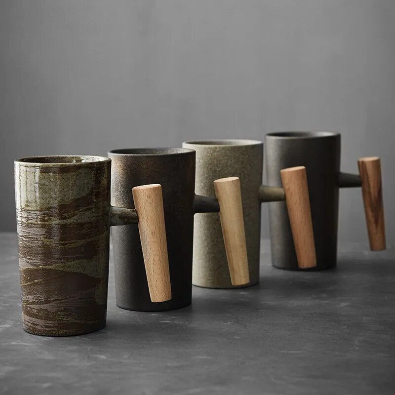 TerraLuxe Ceramic Mug – Elegant Nature - Inspired Drinkware for a Serene Coffee or Tea Ritual - All Around Casa