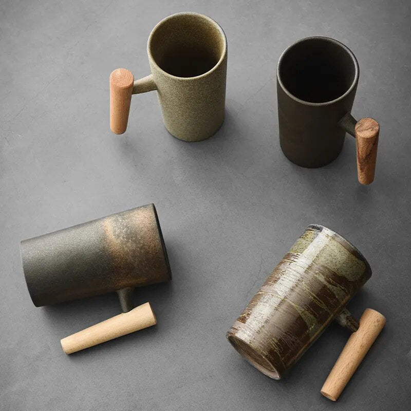 TerraLuxe Ceramic Mug – Elegant Nature - Inspired Drinkware for a Serene Coffee or Tea Ritual - All Around Casa