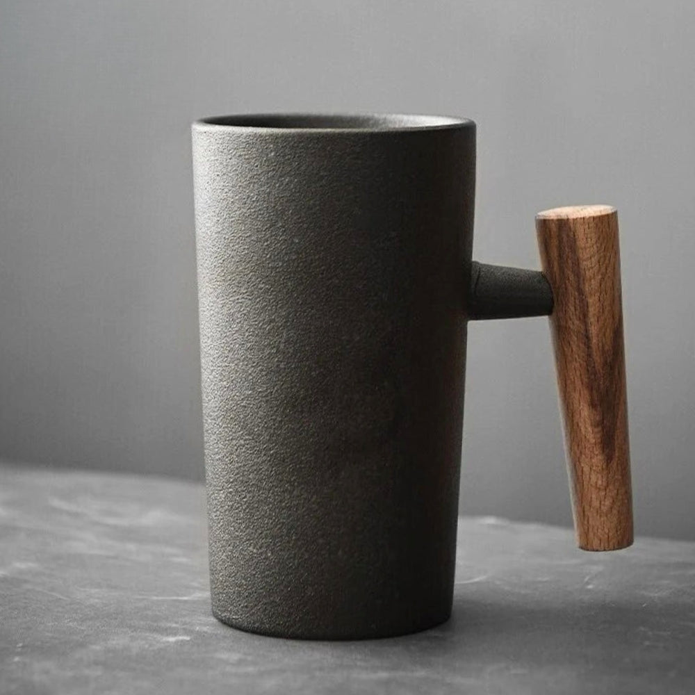 TerraLuxe Ceramic Mug – Elegant Nature - Inspired Drinkware for a Serene Coffee or Tea Ritual - All Around Casa