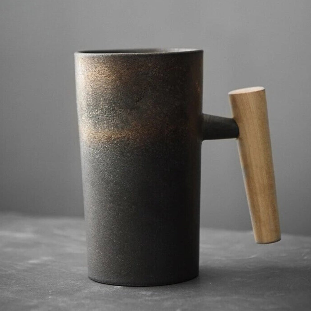 TerraLuxe Ceramic Mug – Elegant Nature - Inspired Drinkware for a Serene Coffee or Tea Ritual - All Around Casa