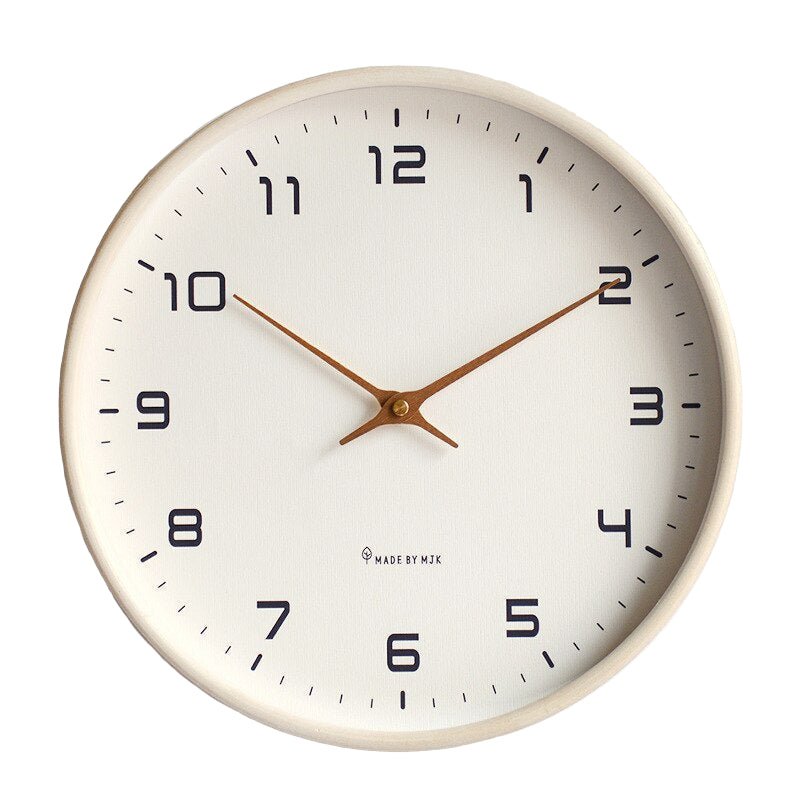 TimberHush Elegant Wooden Wall Clock – Silent Scandinavian Style for Serene Interiors - All Around Casa