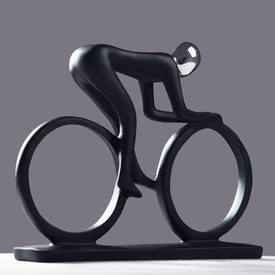 Velaro Grace Nordic Cyclist Sculpture – Modern Art Accent for Contemporary Interiors - All Around Casa