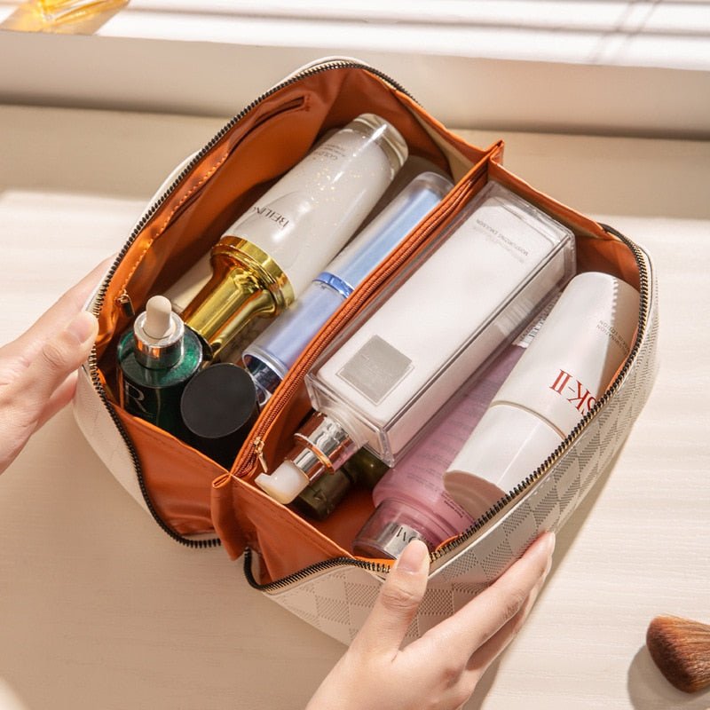 Velora Chic Cosmetic Bag – Elegant Travel Organizer for Effortless Beauty on the Go - All Around Casa