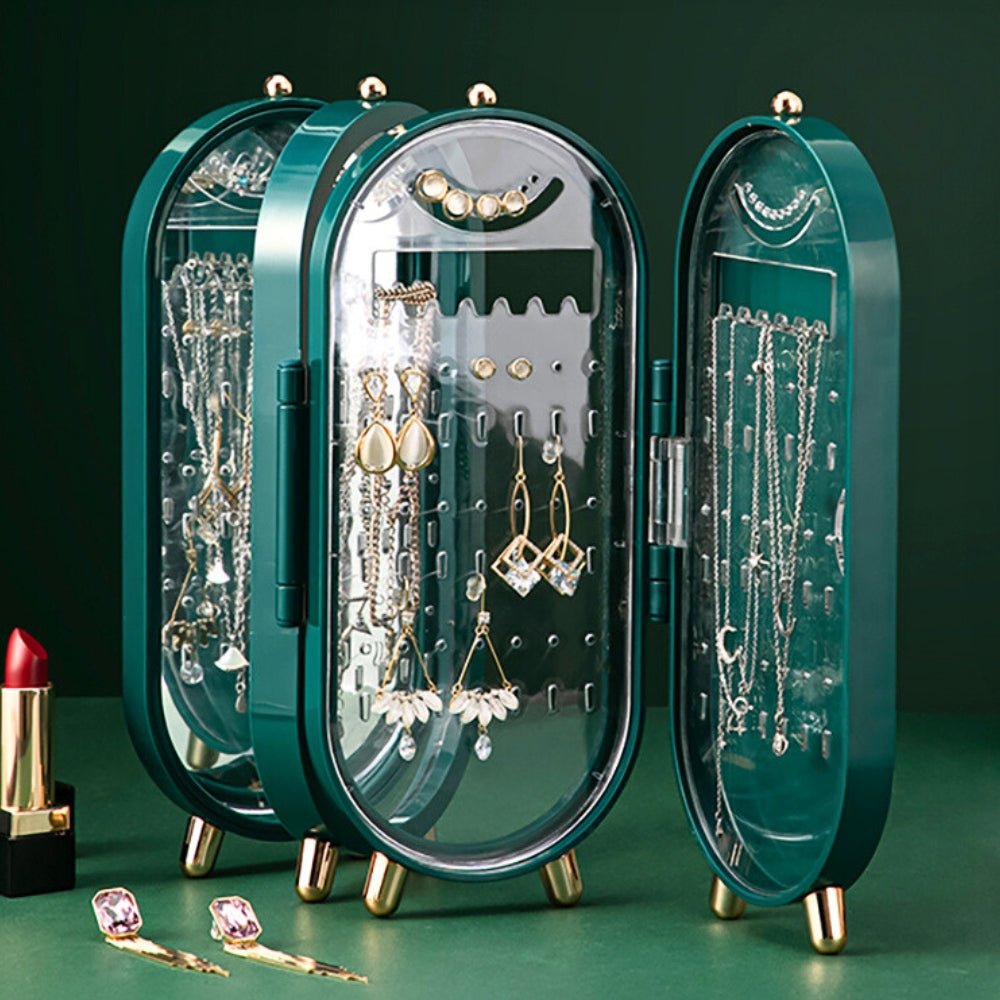 Velora Chic Folding Jewelry Organizer – Stylish Storage for Home or Travel - All Around Casa