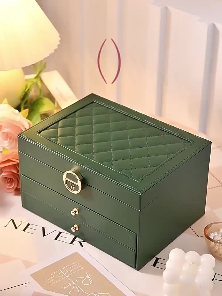 Velora Luxe Jewelry Organizer – Elegant Leather Box with Drawers for Timeless Storage - All Around Casa