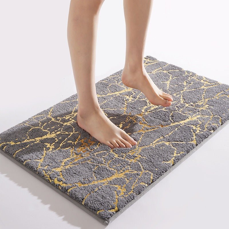 Veloria Elegant Marble Bath Mat for a Refined Spa Ambiance - All Around Casa