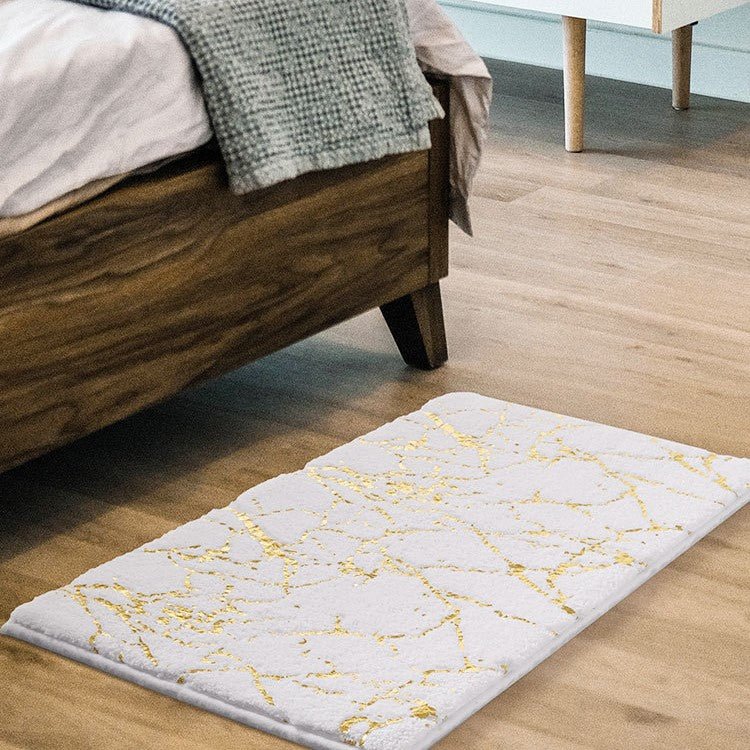 Veloria Elegant Marble Bath Mat for a Refined Spa Ambiance - All Around Casa