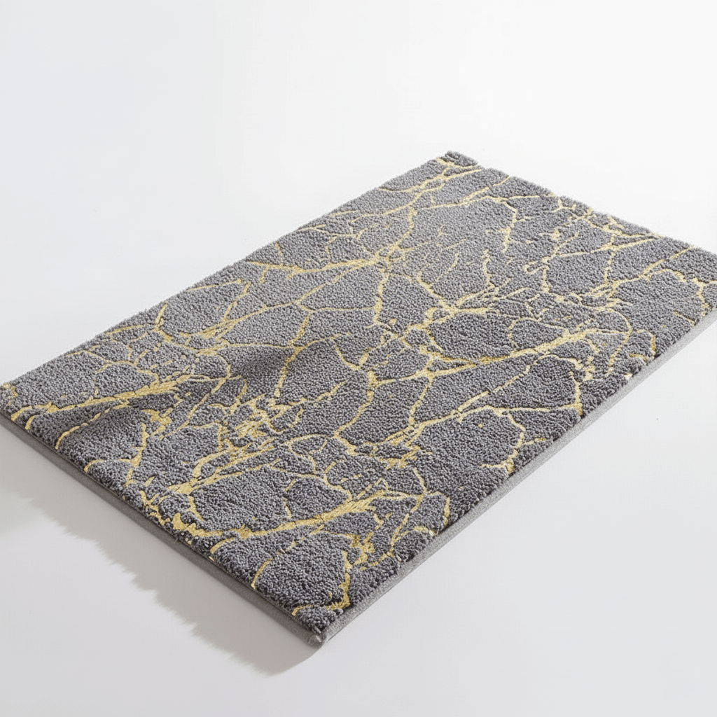 Veloria Elegant Marble Bath Mat for a Refined Spa Ambiance - All Around Casa