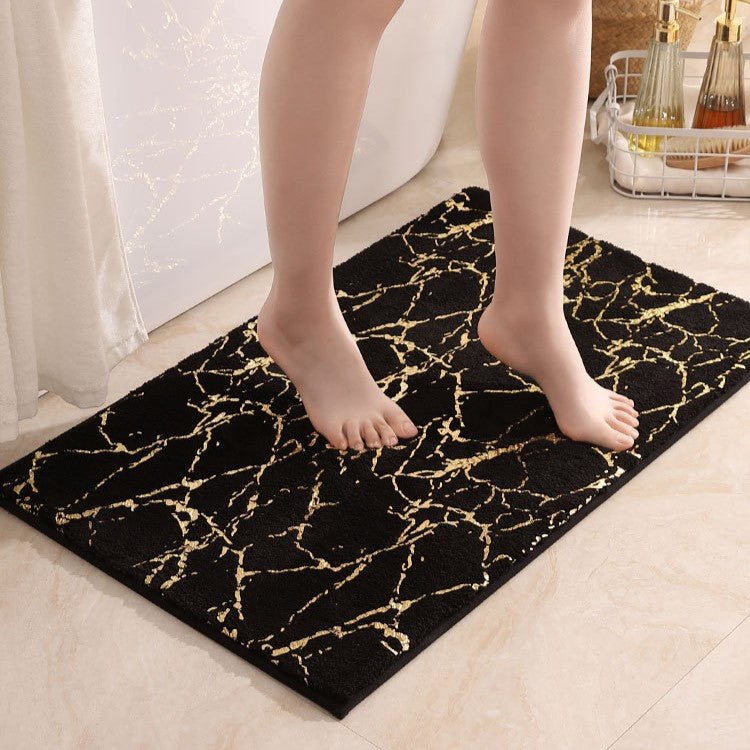 Veloria Elegant Marble Bath Mat for a Refined Spa Ambiance - All Around Casa