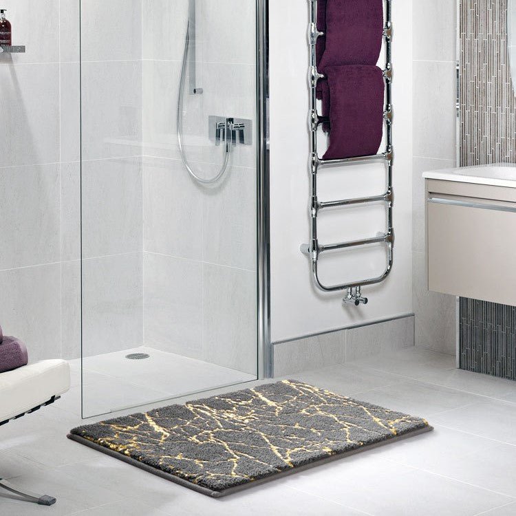 Veloria Elegant Marble Bath Mat for a Refined Spa Ambiance - All Around Casa