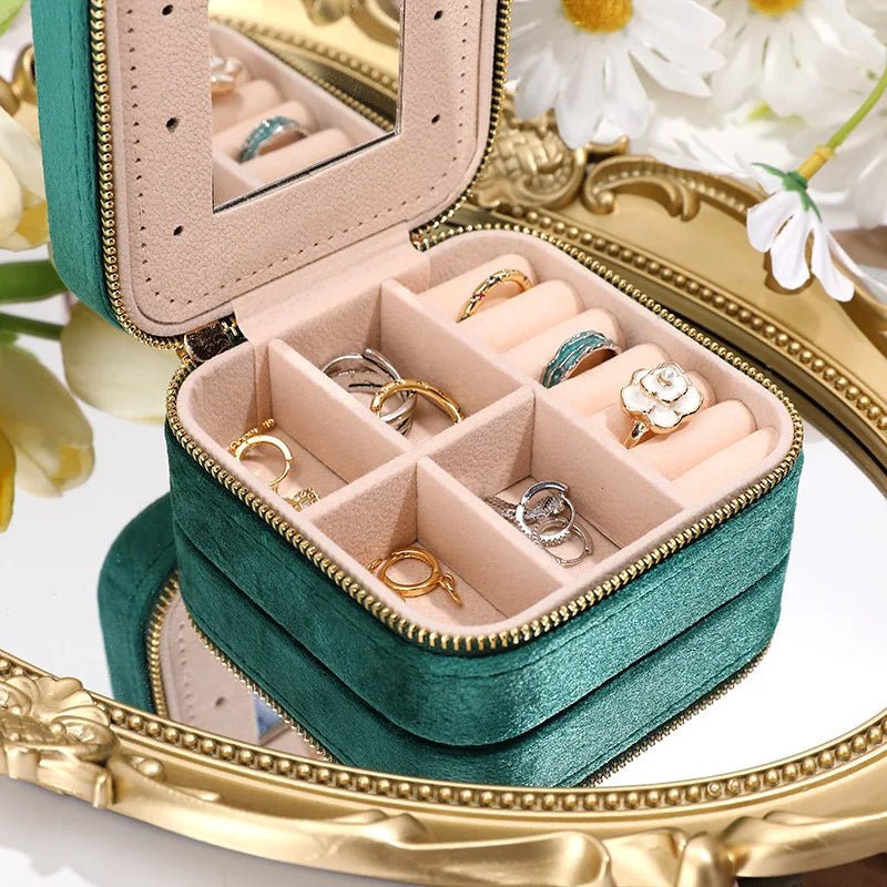Veloura Elegant Jewelry Box – Chic Organizer for Travel & Home - All Around Casa