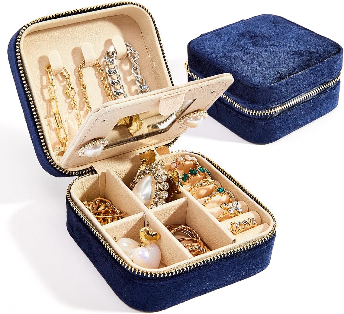 Veloura Elegant Jewelry Box – Chic Organizer for Travel & Home - All Around Casa