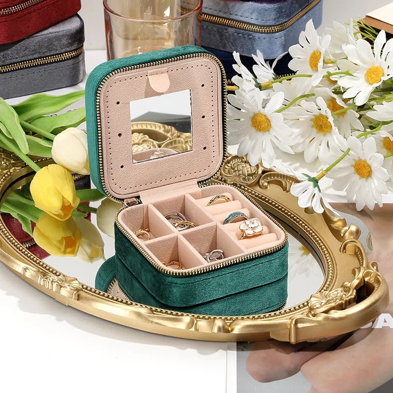 Veloura Elegant Jewelry Box – Chic Organizer for Travel & Home - All Around Casa