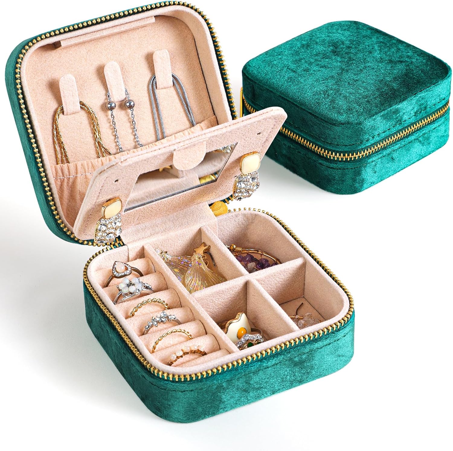 Veloura Elegant Jewelry Box – Chic Organizer for Travel & Home - All Around Casa