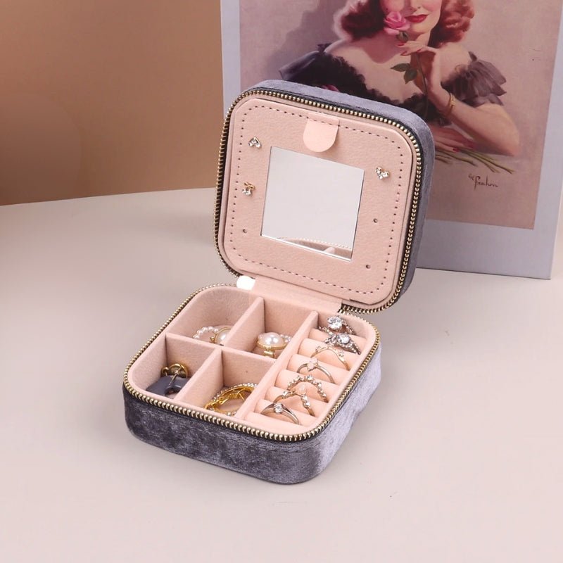 Veloura Elegant Jewelry Box – Chic Organizer for Travel & Home - All Around Casa