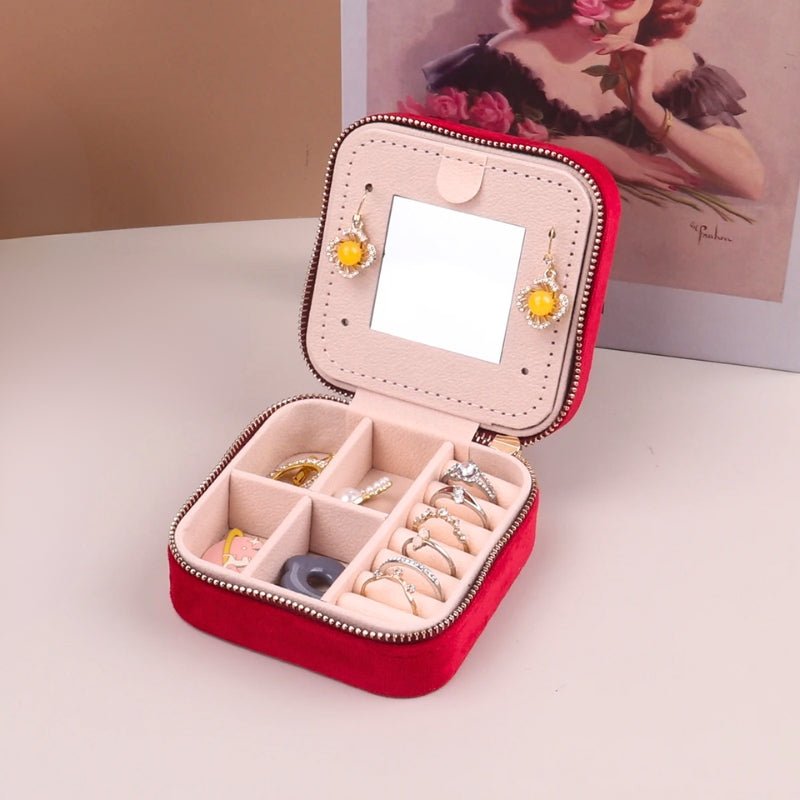 Veloura Elegant Jewelry Box – Chic Organizer for Travel & Home - All Around Casa