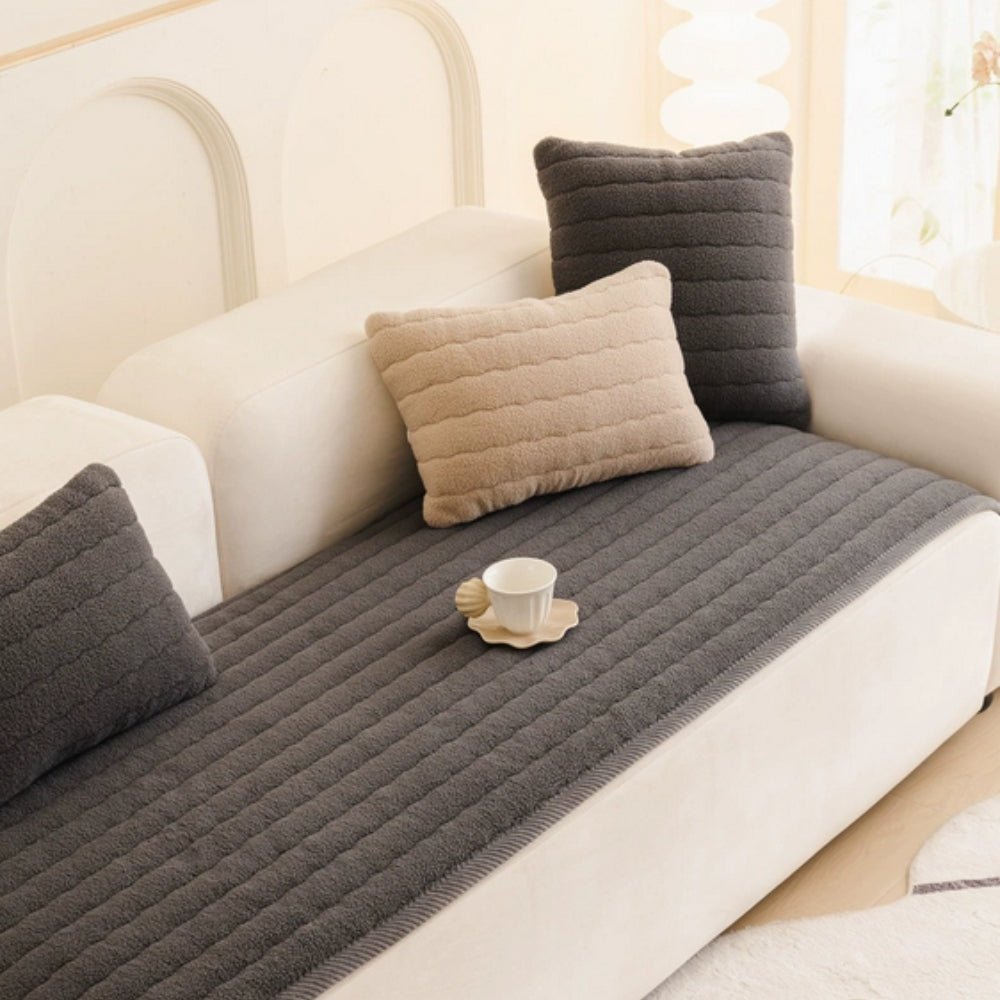 VeluCasa Plush Sofa Cover | Thick, Luxurious Protection for a Cozy & Stylish Home - All Around Casa