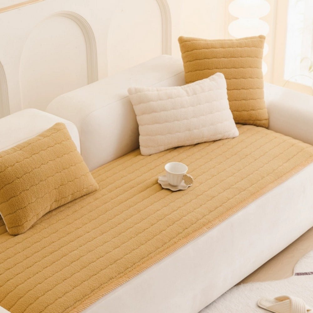 VeluCasa Plush Sofa Cover | Thick, Luxurious Protection for a Cozy & Stylish Home - All Around Casa