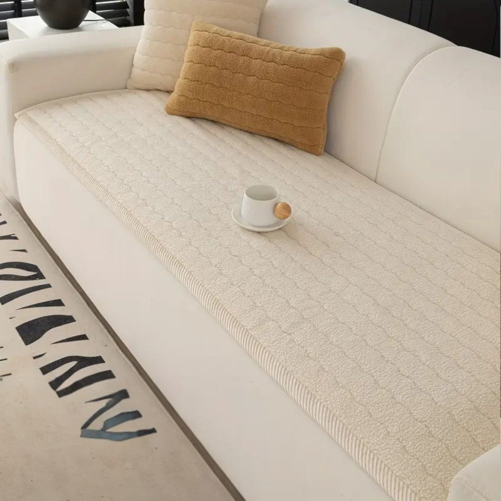 VeluCasa Plush Sofa Cover | Thick, Luxurious Protection for a Cozy & Stylish Home - All Around Casa