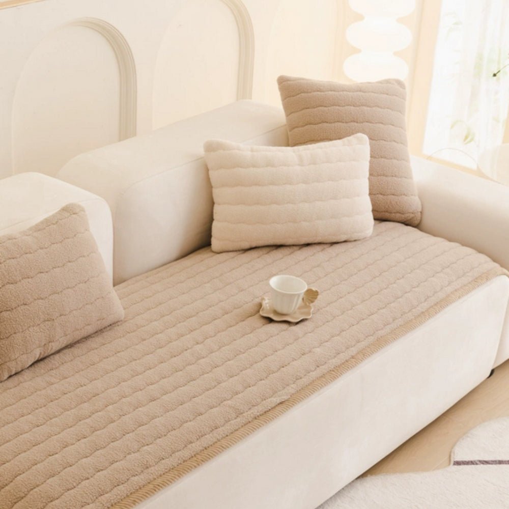 VeluCasa Plush Sofa Cover | Thick, Luxurious Protection for a Cozy & Stylish Home - All Around Casa