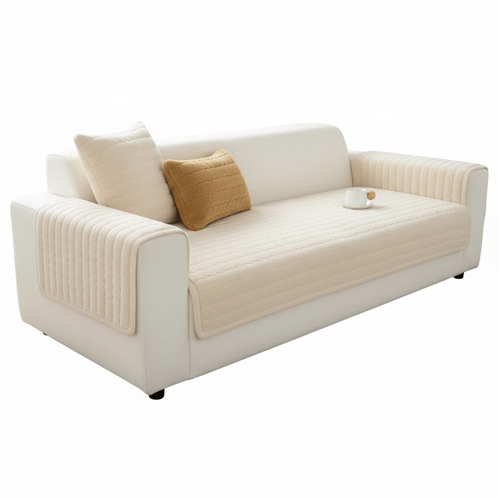 VeluCasa Plush Sofa Cover | Thick, Luxurious Protection for a Cozy & Stylish Home - All Around Casa