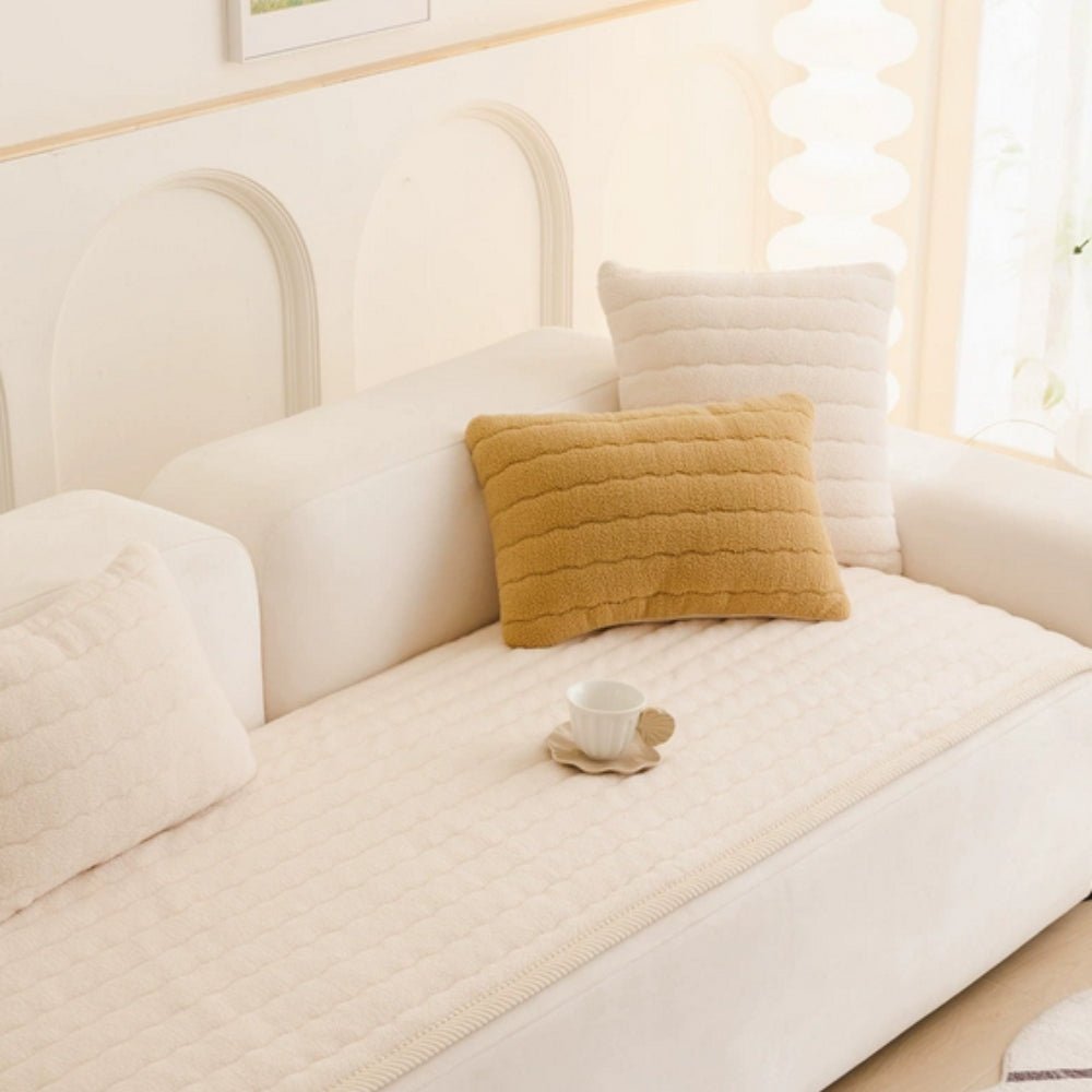 VeluCasa Plush Sofa Cover | Thick, Luxurious Protection for a Cozy & Stylish Home - All Around Casa
