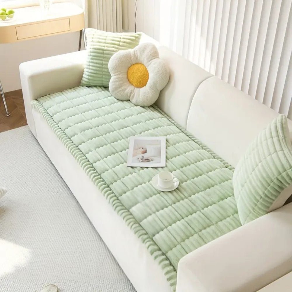 Velura Luxe Sofa Cover – Elegant Pleated Comfort for a Refined Living Space - All Around Casa