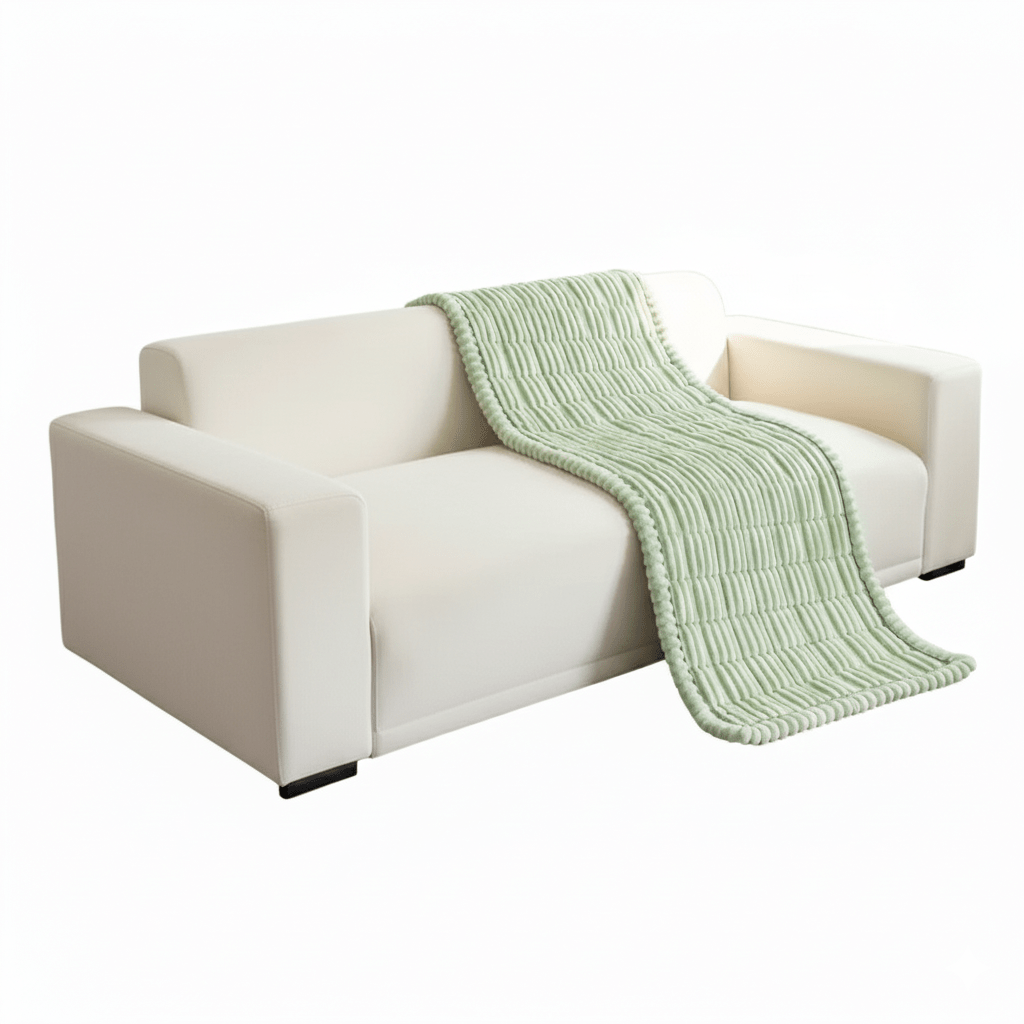 Velura Luxe Sofa Cover – Elegant Pleated Comfort for a Refined Living Space - All Around Casa
