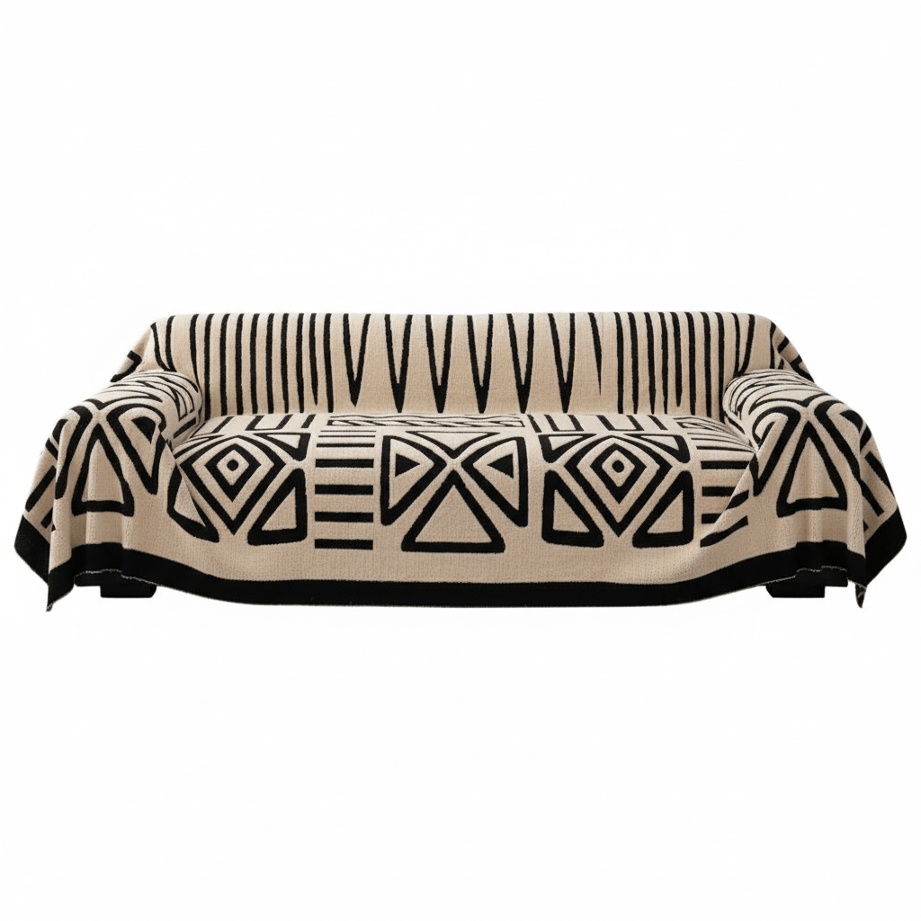 Velura MazeGuard Sofa Cover – Elegant Protection with Contemporary Texture - All Around Casa