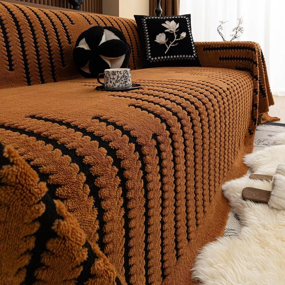 Velvéra Luxe Tufted Sofa Cover – Elegant Warmth for a Timeless Living Space - All Around Casa