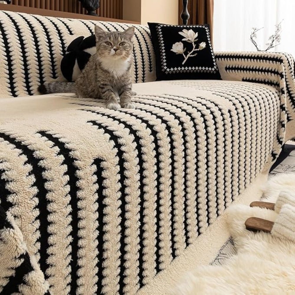 Velvéra Luxe Tufted Sofa Cover – Elegant Warmth for a Timeless Living Space - All Around Casa