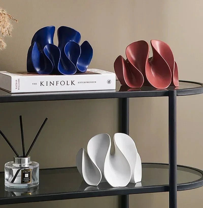 WaveBloom – Elegant Resin Art Sculpture for a Modern Minimalist Interior - All Around Casa